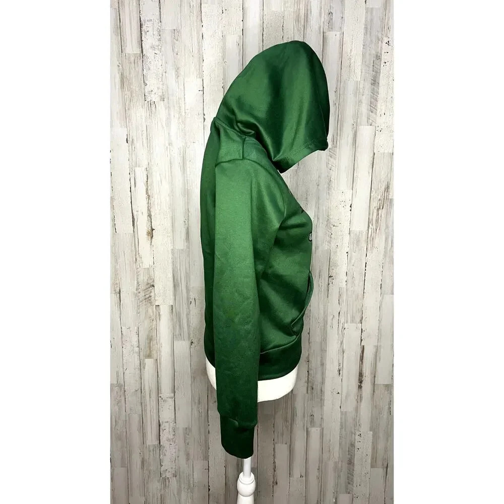 NWT New York Jets Green Girl's Sparkle Pullover Hoodie Long Sleeve Football - Picture 3 of 5